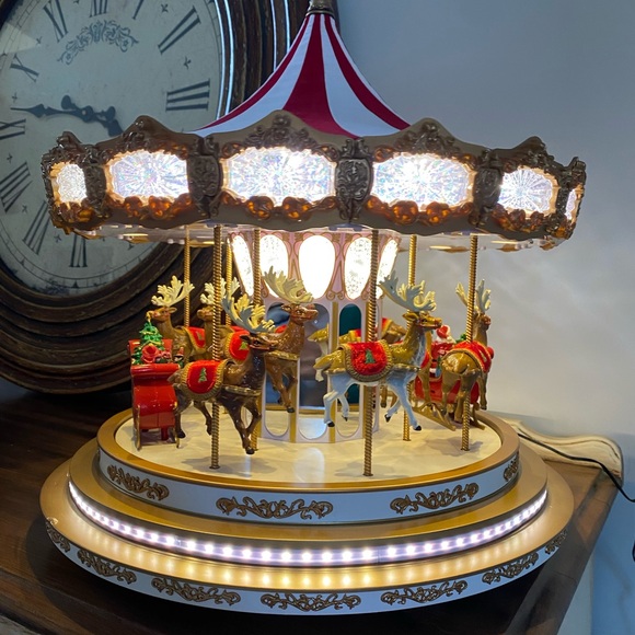 Mr. Christmas Regal Carousel Musical Animated Christmas Decoration, 17.25 inches - Picture 3 of 14